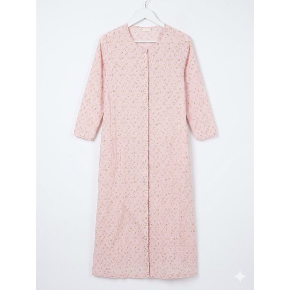 Vintage Roller Rabbit Ditzy Dasiy Sleep Dress Long Sleeves Size M 100% Cotton